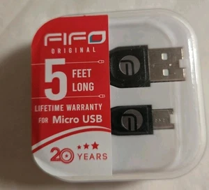Fifo Charging Cable 5 Ft Long For Micro USB New & Sealed - Picture 1 of 2