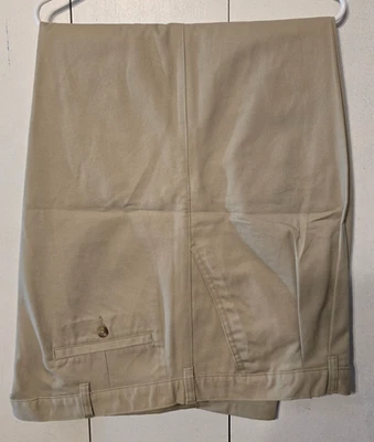 Брюки мужские George классический крой плоские спереди 46 X 32 ячменный цвет б/у в отличном состоянии - Изображение 1 из 2