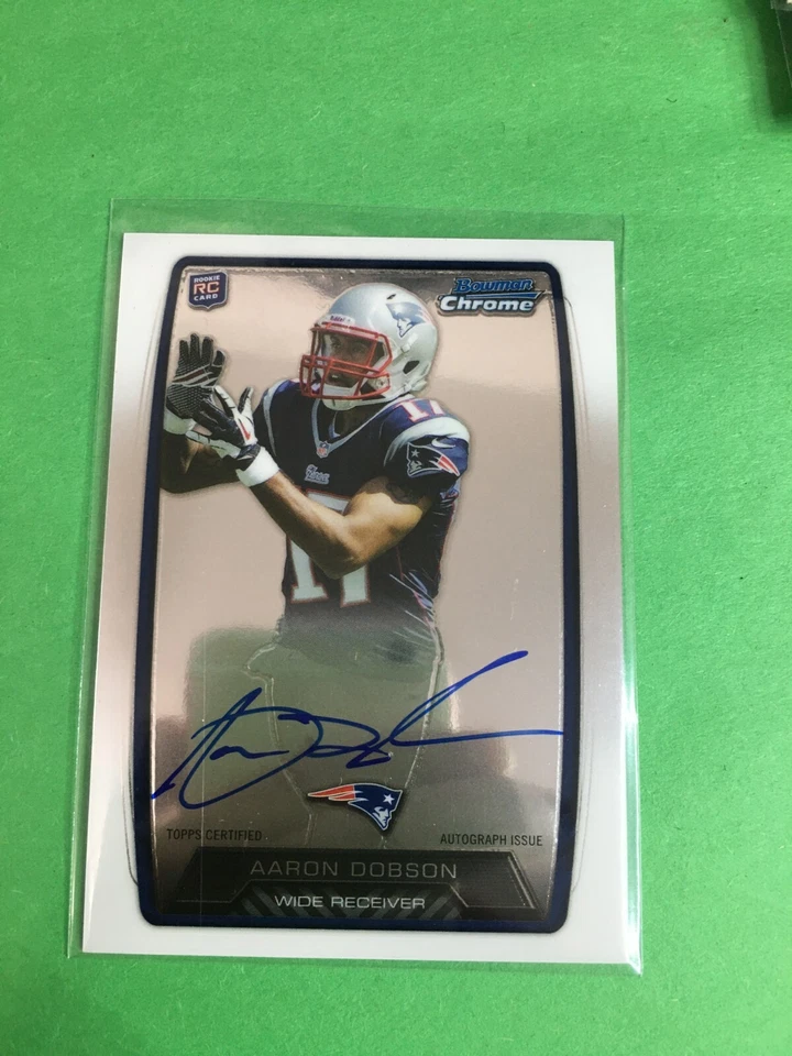 F166,304  2013 Bowman Chrome Rookie Autograph Redemption Aaron Dobson PATRIOTS - Изображение 1 из 1