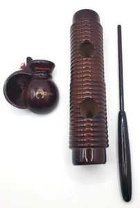 Wood Guiro Shaker with Scraper Clacker First Act - Picture 1 of 7
