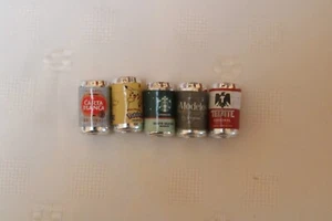 Doll House Accessories - 5 Soda/Beer Cans - 1:12 Scale - NEW - Picture 1 of 6