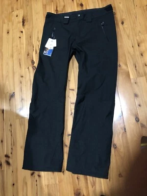 New Salomon Clima Pro 10K Snowflirt All Mountain Mens XL Snow Ski Pants Black - Image 1 of 4