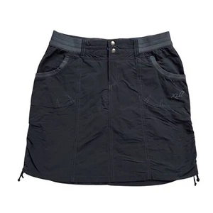 Kuhl Women’s 6 Durango Skort Dark Grey Athletic Hiking Gorpcore Ruched - Picture 1 of 12