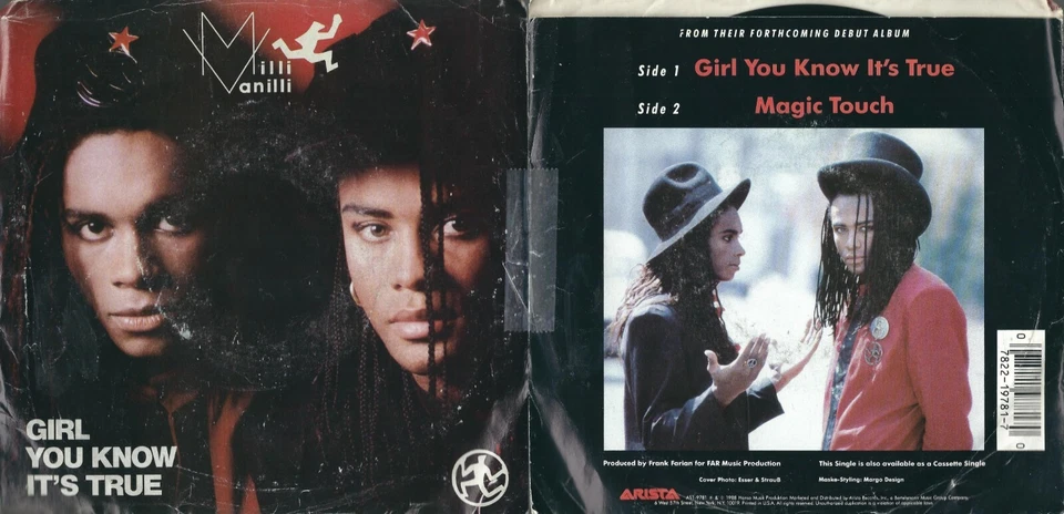 45 RPM Record Milli Vanilli – Girl You Know It's True // Magic Touch - Image 1 of 1
