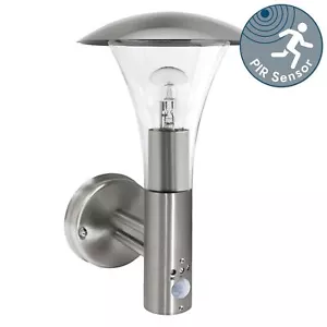 Outdoor PIR Motion Sensor Activated Security Wall Light IP44 Porch Lamp - Picture 1 of 5