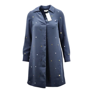 Vestido oscilante M&S JAEGER cuello en V hasta la rodilla PVP £125,00 - Imagen 1 de 6