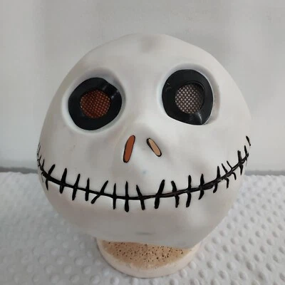 Vintage Halloween Jack Amscan Mask Disney Nightmare Before Christmas Full Face - Image 1 of 4