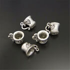 30 pièces pendentif tasse à thé rétro en argent alliage charme tasse bijoux artisanat 10*10*10 mm