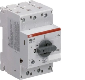 MS325 6,3-9,0A INTERRUTTORE SALVAMOTORE 100KA - ABB MS325 + Contatto Ausiliario - Imagen 1 de 4