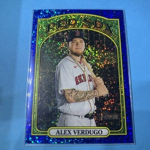 2021 Topps Heritage Chrome Blue Sparkle #285 Alex Verdugo