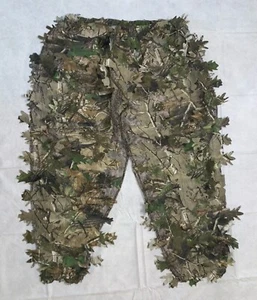 Vintage Realtree AP Green Pants Adult L/XL Camo Leafy Ghillie 3D Open Mesh - Picture 1 of 6
