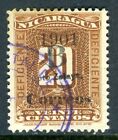 Nikaragua 1905 Bluefields 20¢ Brązowa wysyłka z powodu VFU T764