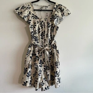 Voyageur by Mersea Strampler Baumwolle/Leinenmischung Rüschenärmel eckiger Ausschnitt klein - Bild 1 von 9