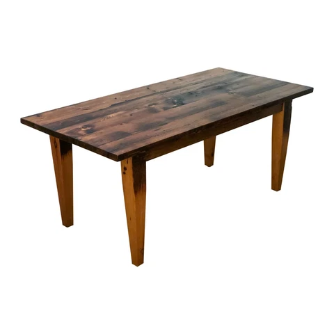 Handmade Natural Pine Tapered Legs 6 ft Farm Dining Table Cover