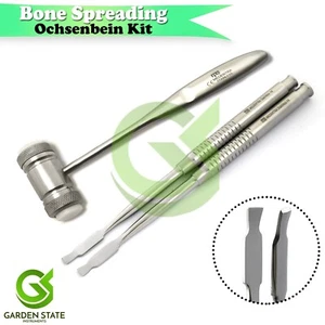 Ochsenbein Bone Splitting Chisels With Mallet Hammer Implant Dental Surgery - Picture 1 of 3