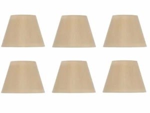 Set of Six Shades 6 Inch European Drum Style Chandelier Lamp Shade Mini Shade An - Picture 1 of 1
