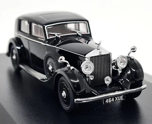 Oxford 1/43 Rolls Royce 25/30 Thrupp Maberly Black Diecast Model Car - Foto 1 di 6