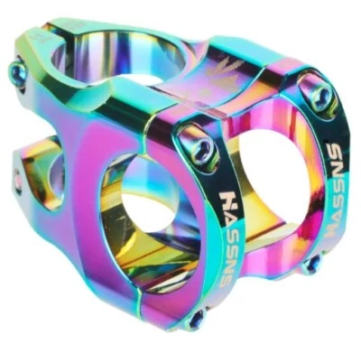 MTB Mountain Bike Bicycle Handlebar Stem 35mm 31.8mm Oil slick - Image 1 of 4