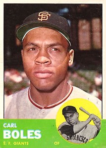 1963 Topps #428 Carl Boles RC - NM