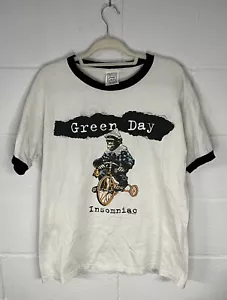 Vintage 1995 Green Day Insomniac Konzert Ringer Tour T-Shirt Nofx Large SELTEN - Bild 1 von 4