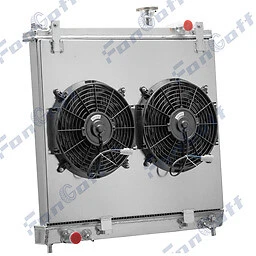 4 Row Radiator Shroud+Fan FIT 2005-15 NISSAN Armada TITAN/ INFINITI QX56 5.6L AT Foto 1 de 4