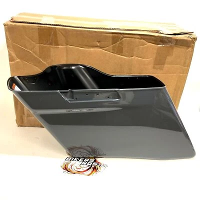 NUEVO Alforja Extendida Harley 2014 Arriba Izquierda CVO Gris Gunship 90201609EGZ Genuina Foto 1 de 4