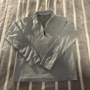 Vineyard Vines 1/4 Zip Pullover Boys Size L Whale Logo - Picture 1 of 4