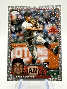 2023 TOPPS HOLIDAY BASEBALL METALLIC RC CASEY SCHMITT #H114 - Picture 1 of 2
