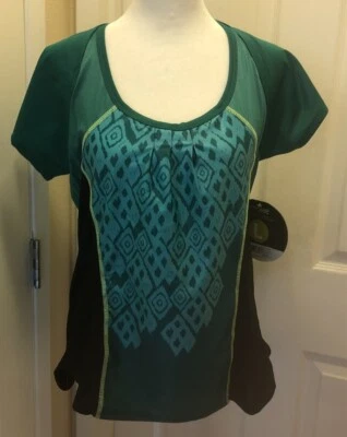 Camiseta deportiva de ciclismo Moxie grande verde y negra nueva con etiquetas Foto 1 de 4