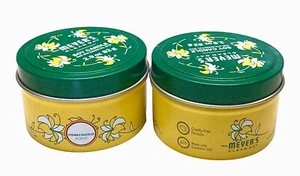 2 Mrs. Meyers Clean Day Honeysuckle  Soy Candle W/ Essential Oils ~ 2.9oz Each - Picture 1 of 3