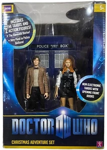 Doctor Who Christmas Adventure Set TARDIS, 11th Doctor and Amy Pond Figures NEW - Picture 1 of 6