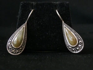 Pendientes de lágrima de ágata suroeste de plata esterlina vintage. Haz una oferta #1465 - Imagen 1 de 5