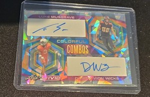 2023 Leaf Vivid Colorful Combos Rookie Auto Musgrave/Wicks #/8