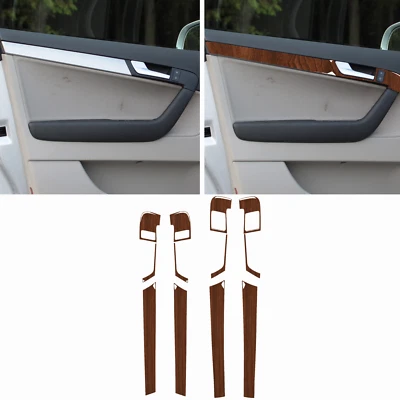 12Pcs Wood Grain interior Door Panel Whole Kits Strips Set For Audi A3 2006 2007 - Image 1 of 4