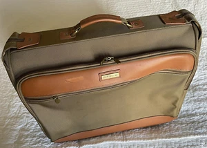 Hartmann Luggage Garment Carry On Nylon & Leather Travel 2 Wheeled Rolling Bag - Picture 1 of 24