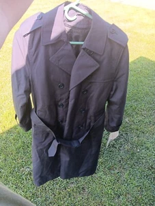 Newport Harbor Dark Blue Hidden Button Trench Coat-Zipout Insulated Lining NWT - Picture 1 of 11
