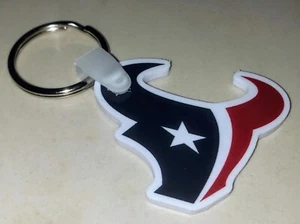 Houston Texans Flexible Acrylic Keychain Key Chain NFL Football New Free S&H - Picture 1 of 6