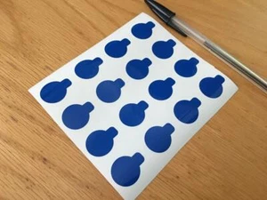 Pegatinas pestañas sensor inteligente Arccos (Hoja de 16) - VENDEDOR DEL REINO UNIDO Azul - Imagen 1 de 2