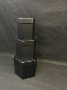 Set of 3 Collapsing Storage Boxes/mosaic Boxes /Nesting/Stack/Baby/Home Decor - Picture 1 of 5