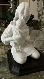 Estatuilla madre e hijo de porcelana blanca Kaiser edición limitada con base ~rara~ nueva en caja - Imagen 1 de 7
