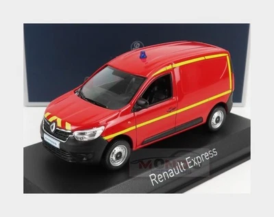 1:43 NOREV Renault Express Van Sapeurs Pompiers 2021 Red Yellow NV511338 Model - Image 1 of 2