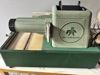 Estuche Proyector Deslizable Vintage Brumberger Rocket Modelo 1315 Manual Original Como Está Foto 1 de 4