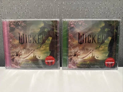 Wicked Movie Soundtrack Pink & Green Versions Target Exclusives CD + Poster! New - Image 1 of 4
