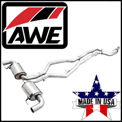 Sistema de escape trasero AWE Touring Cat apto para BMW M340i M440i/xDrive 20-25 cupé/sedán Foto 1 de 4