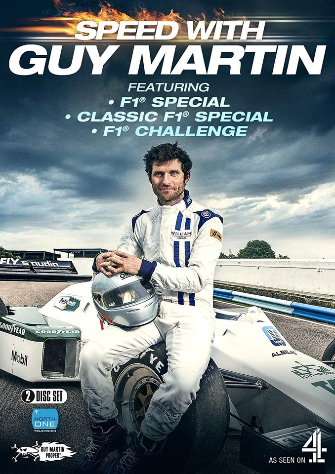 Speed with Guy Martin: F1 Special/Classic F1 Special/F1 Challenge (DVD) - Image 1 of 3