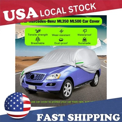 Car Cover Waterproof Outdoor Dust Protection For Mercedes-Benz ML250 ML350 Class Foto 1 de 4