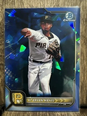 2022 Bowman Chrome Sapphire Ke'Bryan Hayes #49 Pittsburgh Pirates - Image 1 of 4