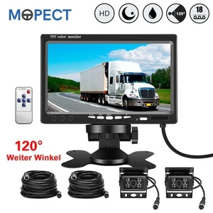 MOPECT 7 Zoll Monitor Mit IP68 Wasserdicht Einparkkameras Rückfahrsystem LKW BUS - Bild 1 von 14