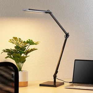 Lindby Antisa LED-Schreibtischlampe SchreibTischlampe Lampe LED CCT mit Dimmer - Bild 1 von 9
