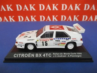 Die cast 1/43 Modellino Auto Citroen BX 4TC Rally Monte Carlo 1986 JC Andruet - Immagine 1 di 3
